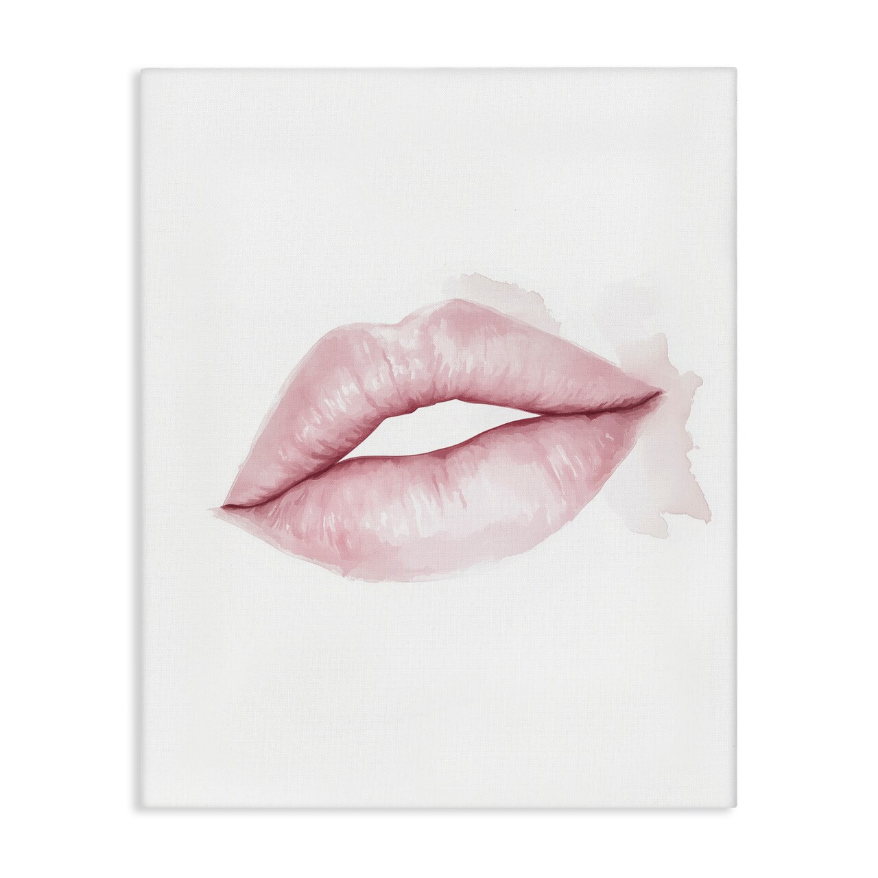 Stupell Industries Pink Lips Watercolor Canvas, design by Christine Simpson Art